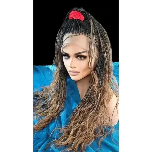 Braided wigs, Full lace Wig, 100% handmade, long braids gorgeous, ALINA, NWT - Picture 12 of 15